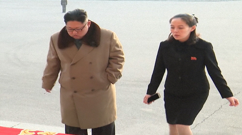 김정은 조선노동당 위원장과 김여정 노동당중앙위원회 제1부부장