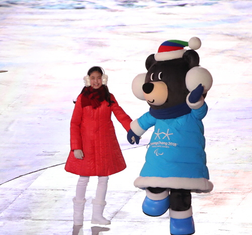 9일 오후 평창 올림픽스타디움에서 열린 2018 평창동계패럴림픽 개회식에서 파시블드림(Possible Dream)이란 주제로 공연이 펼쳐지고 있다. (사진=뉴시스)