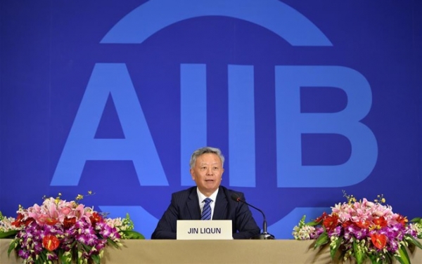 아시아인프라투자은행(AIIB)의 진리췬(金立群) 총재(자료:Reuter)