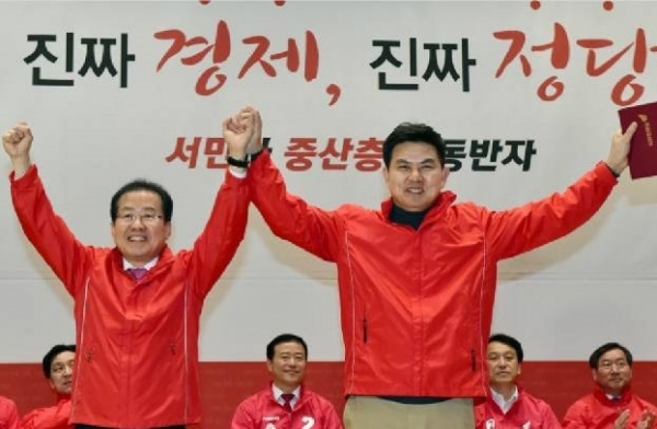 무상급식을 좌파 포퓰리즘으로 인식하는 자유한국당 대표와 도지사 후보 ⓒ스트레이트뉴스