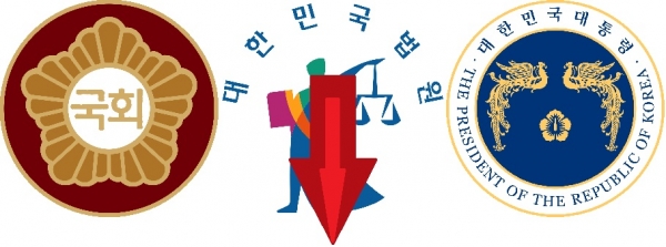 추락하는 사법부의 위상 ⓒ스트레이트뉴스/그래픽:김현숙