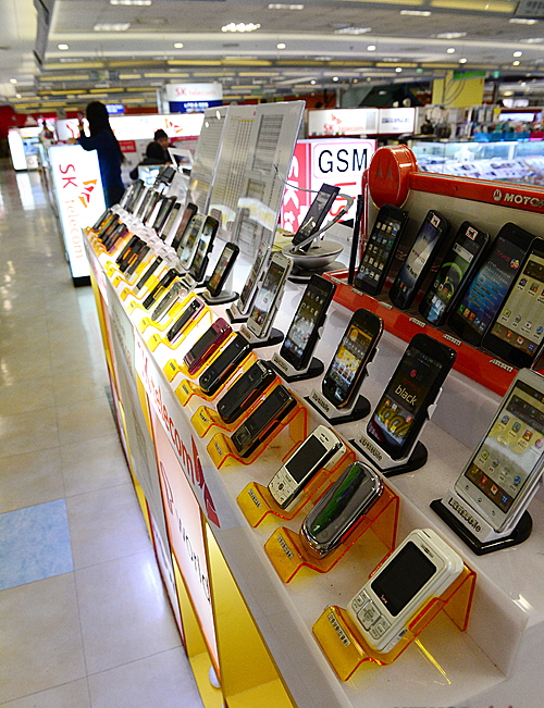서울 용산구의 스마트폰 전문매장