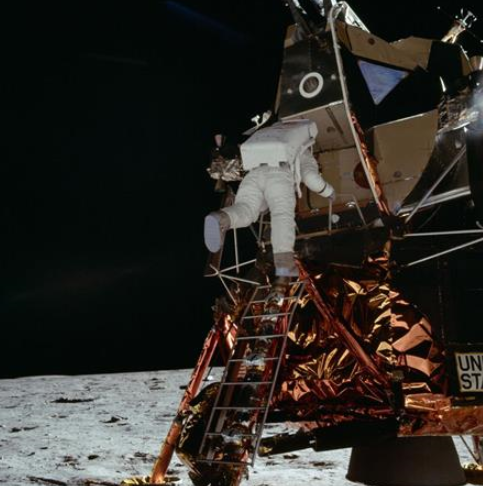 1969년 7월 아폴로 11호 달 착륙 모습 (사진=NASA)