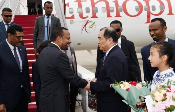 중국･아프리카헙력포럼(FOCAC) 참석차 베이징에 도착한 아비 아흐메드 알리(Abiy Ahmed Ali) 에티오피아 총리(자료:news.cn)