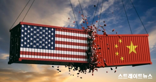 미국의 기축통화+관세폭탄 vs 중국의 일대일로+중국굴기(자료:trendnewsagency)