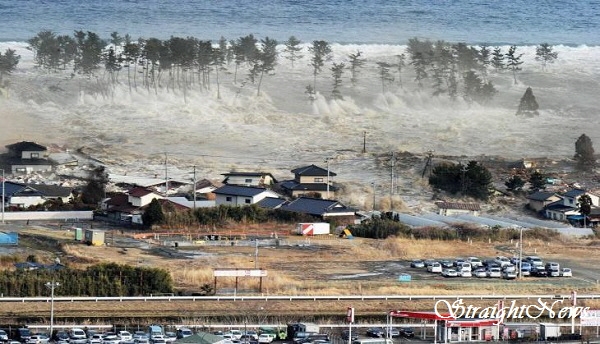 인도네시아 술라웨시를 덮친 쓰나미(지진해일)(자료:catchnews) ⓒ스트레이트뉴스DB