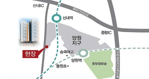 동원건설산업(사장=신동균)은 서울 중랑구 신내동 양원지구 업무용지에 전용 27~33㎡형 주거용 오피스텔 '동원 베네스트' 302실을 이달 중 선보인다.