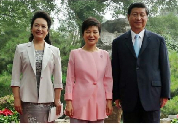 2014년 7월 국빈방한한 시진핑 중국 국가주석 부부과 당시 박근혜 대통령.