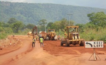 시티건설(사장=정원철)이 아프리카 가나에서 지난해 준공한 담바이 - 콴타 도로 공사 현장. (시티건설 제공)