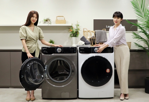 위니아딤채는 겨울철 솜이불 빨래도 가능하면서 1등급 에너지효율을 자랑하는 ‘위니아 드럼세탁기’ 23kg 대용량 모델을 출시한다. 위니아딤채 제공