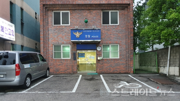 ◇'주안파크자이 더 플래티넘' 305동 인근의 주안3치안센터. (사진=이준혁 기자)