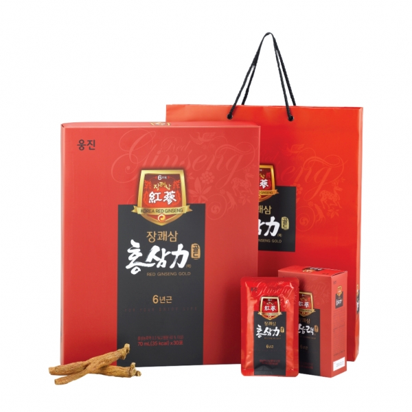 '장쾌삼 홍삼력 골드'. 웅진식품 제공