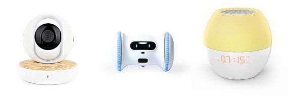 반려동물 전문 인공지능 서비스 U+스마트홈 펫케어의 AI맘카, 간식로봇, 원격제어 무드등 제품 이미지. LG유플러스 제공