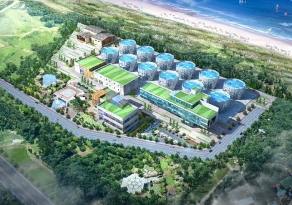 동원산업 '필환경 스마트 육상 연어 양식 단지' 조감도. 동원산업 제공