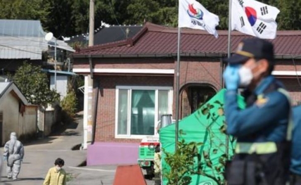 집단감염이 발생한 전북 정읍 마을(사진=연합뉴스)