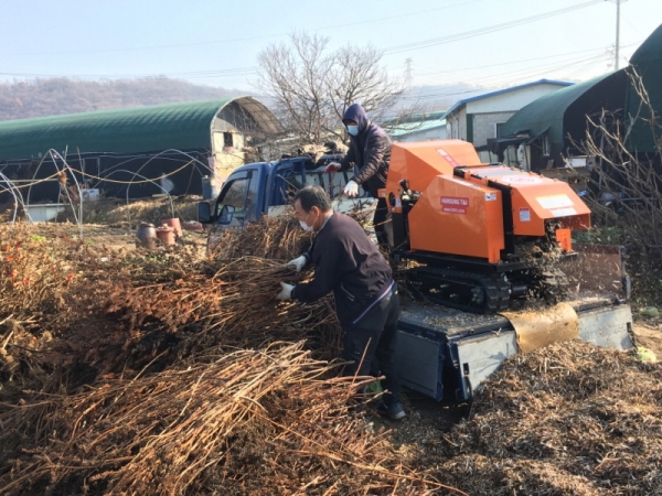 파쇄작업. 사진=경기도청 제공