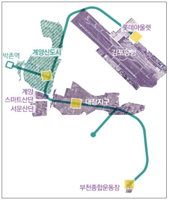 인천 계양~부천 대장 S-BRT 노선도. 자료:국토교통부