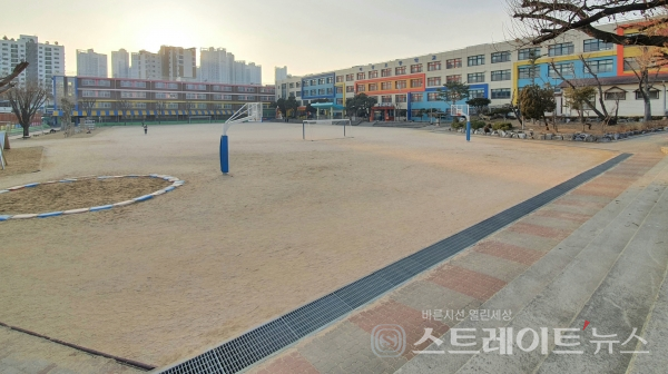 ◇'한화 포레나 수원장안' 어린이들이 다닐 초등학교인 파장초등학교. (사진=이준혁 기자)