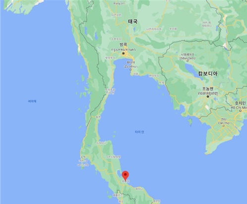 송클라 가스복합발전소 위치. 한국서부발전 제공