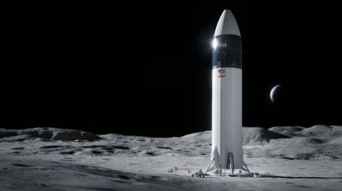 스페이스X의 달 착륙선 상상도(NASA 홈페이지 캡쳐)