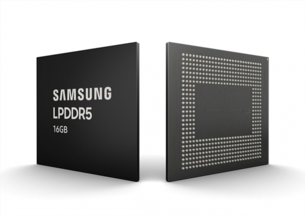 삼성전자의 16GB LPDDR5 모바일 D램. 삼성전자 제공