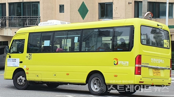 ◇'용현자이크레스트' 단지 앞을 경유하는 31번 시내버스. (사진=이준혁 기자)
