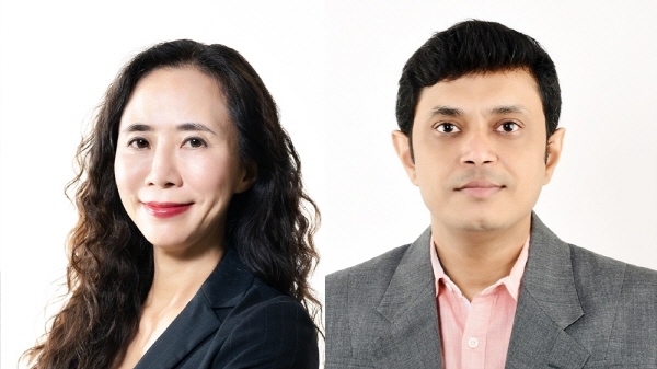 3GPP 부의장에 선출된 삼성리서치의 송재연 연구원(좌)과 나렌 탕구두 연구원. 삼성전자 제공