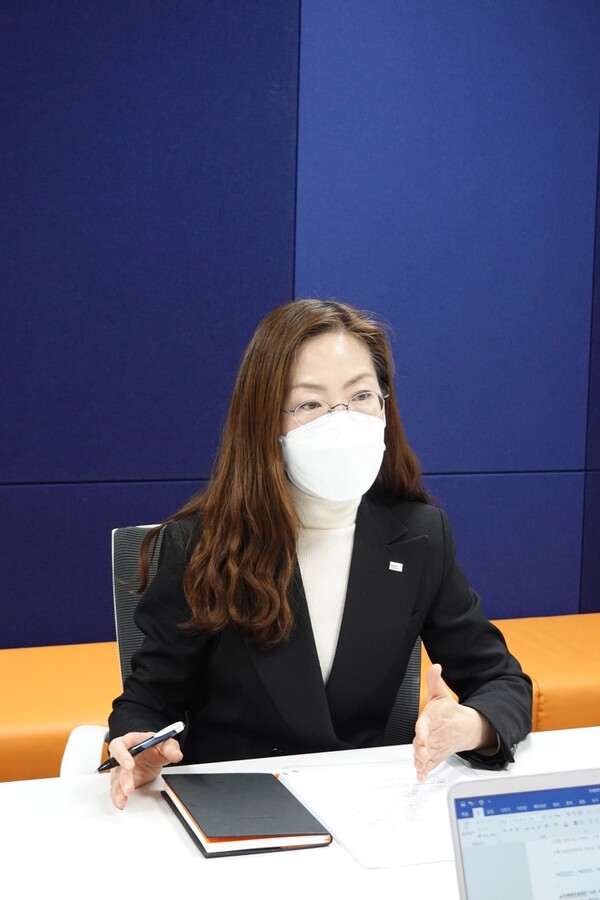 인터뷰 중인 신혜남 PB(제공=미래에셋생명)