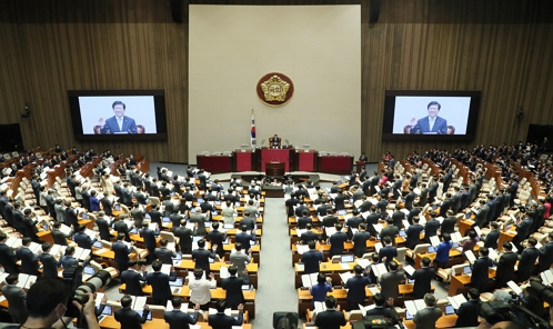 국회본회의 모습