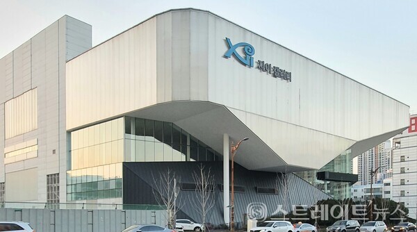 ◇'래미안 포레스티지'의 견본주택은 부산 자이갤러리 3층에 있다. (사진=이준혁 기자)