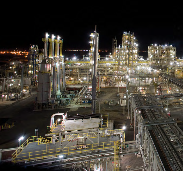 한화솔루션이 지분 16.67%를 인수한 미국 폴리실리콘 제조회사 REC실리콘 미국 공장. /사진=REC실리콘