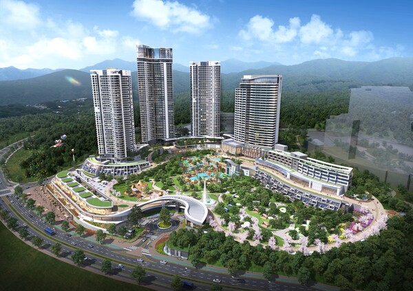 울산 강동 롯데리조트 조감도. /사진=롯데건설