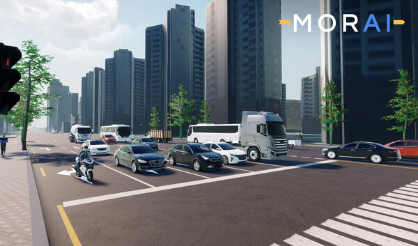 모라이가 구현한 서울 마포구 상암동의 디지털트윈. /사진=모라이