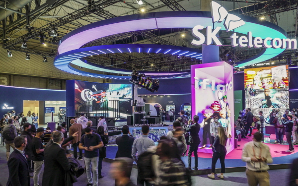 SK텔레콤이 마련한 메타버스 전시관