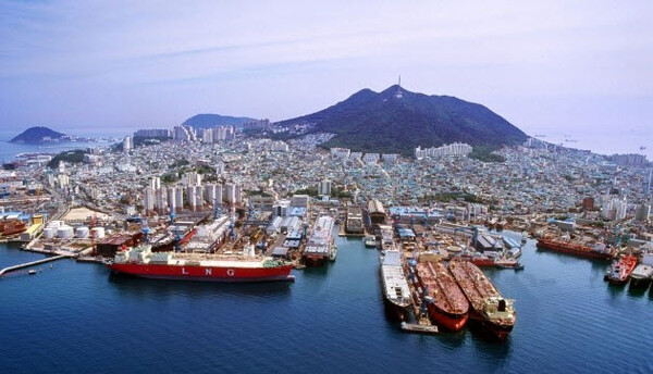 부산 영도구에 있는 HJ중공업 조선소 전경. /사진=HJ중공업