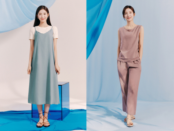 BYC 린넨뷔스티에원피스와 린넨라운지웨어