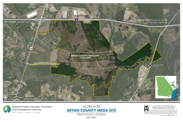 미국 조지아주 브라이언카운티 현대차그룹 전기차·배터리 공장 예정 부지. /사진=조지아주