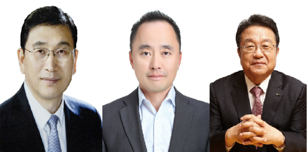 (왼쪽부터) 윤영준 현대건설 대표, 마창민 DL이앤씨 대표, 한성의 포스코건설 대표.