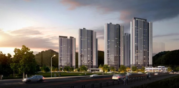 '창원 롯데캐슬 하버팰리스' 투시도. /사진=롯데건설