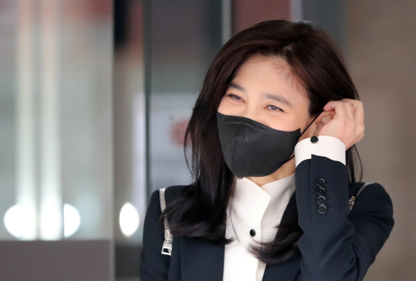 이부진 호텔신라 대표이사 사장이 지난 3월 17일 서울시 중구 삼성전자 장충사옥에서 열린 호텔신라 주주총회에 참석하고 있다. /사진=뉴스1