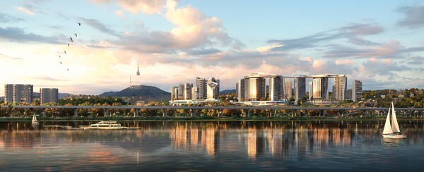 대우건설이 한남2구역 재개발로 선보일 '한남써밋' 전경 예상도. /사진=대우건설