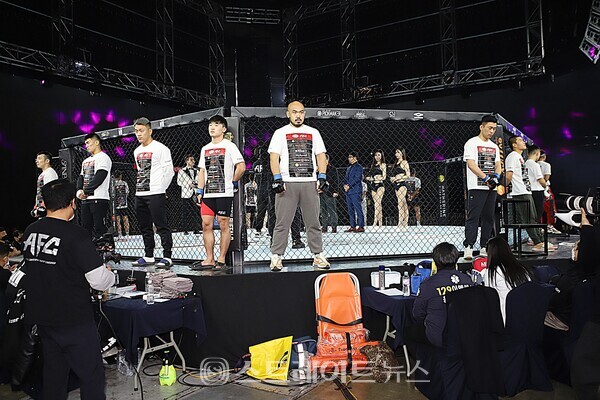 ▲ ‘엔젤스파이팅챔피언십22(AFC 22)’ 대회 케이지를 뜨겁게 달굴 20명의 전사들 / 양용은 기자 taeji1368@naver.com