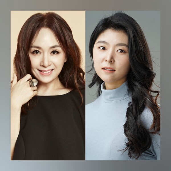 (왼쪽부터) 뮤지컬 ‘어게인 여고 동창’의 '나주연'역을 열연할 박해미, 권노은