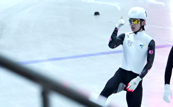 1위로 결승선을 통과한 홍경환 선수./사진=고양시창