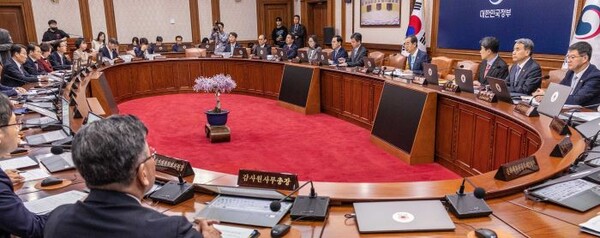 지난 11일 오전 정부서울청사에서 열린 국무회의 장면.(사진=연합뉴스)