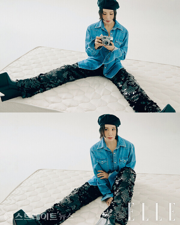 ▲가수 겸 배우 엄정화, 엘르 5월호 화보 공개 / 사진=엘르 코리아