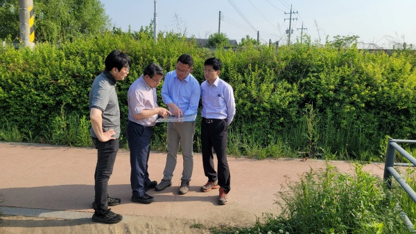 나진포천 수변길 현장행정./사진=김포시청