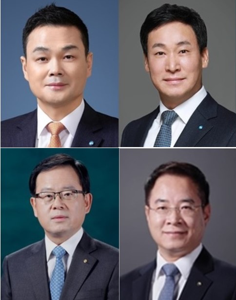 (좌측 상단부터 시계방향으로) 강신국, 박완식, 이석태, 조병규 후보(제공=우리금융)