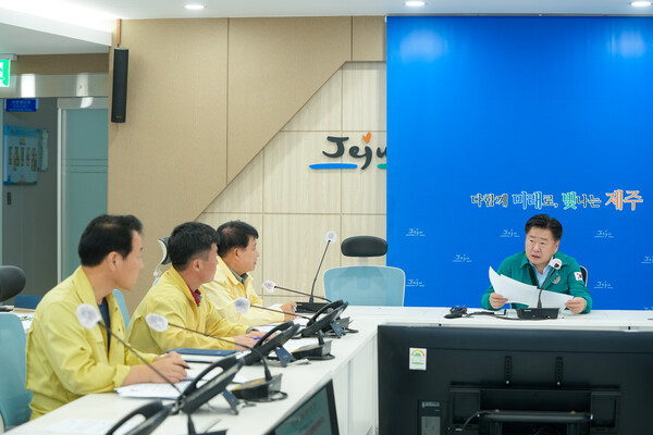 폭염대비 현장 점검 및 회의 (사진=제주자치도 제공)