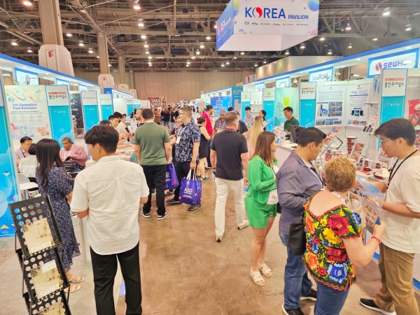 지난 20일부터 23일까지 미국 라스베이거스 컨벤션센터에서 열린 추계 라스베이거스 소비재 전시회에 용인특례시 생활소비재 중소기업 6곳이 참가했다./사진=용인시청
